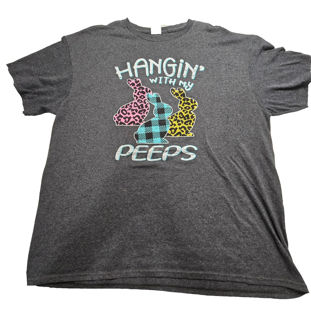 Hanging with my Peeps Eggs Funny Cute Bunny Easter Gift T-Shirt